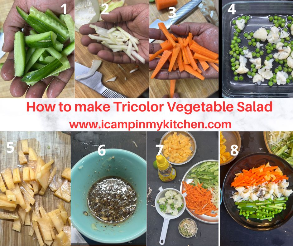 how to make indian tricolor inspired salad