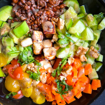 Lentil Salad with paneer