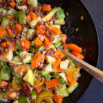 Lentil and paneer salad