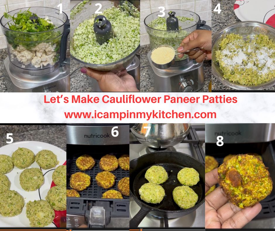 How to make cauliflower paneer burgers