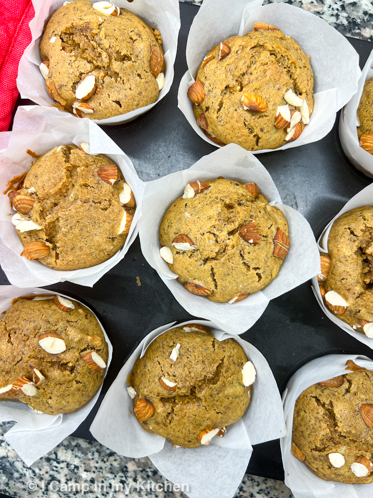 Vegan Cinnamon walnut muffins