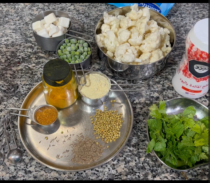 Ingredients for making paneer cutlets