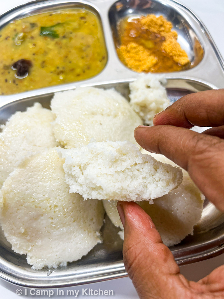 Soft and fluffy homemade idli