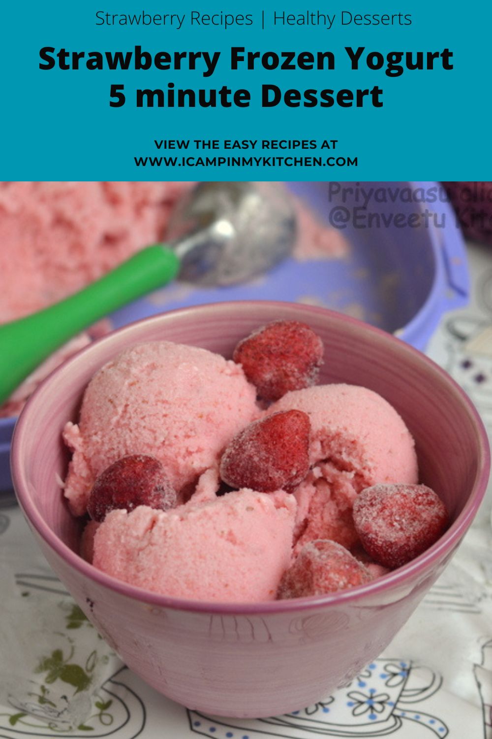 The best strawberry frozen yogurt recipe