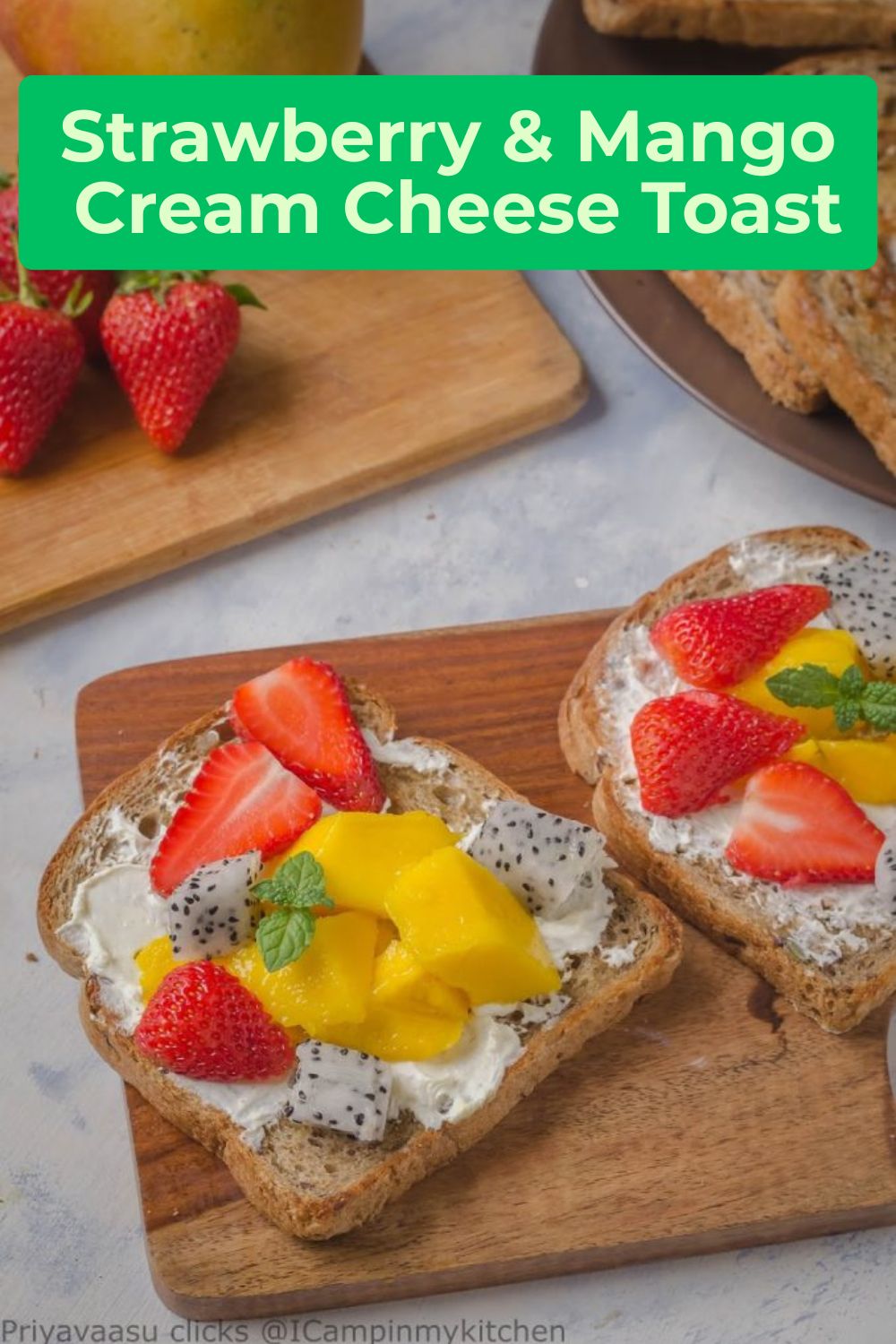 strawberry mango toast