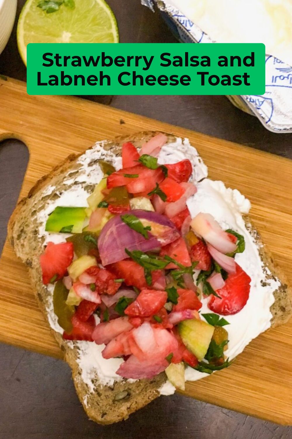 strawberry salsa toast