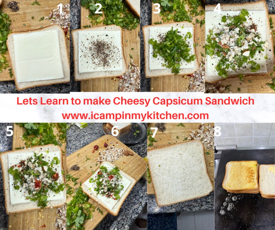 learn to make bell pepper sandwich
