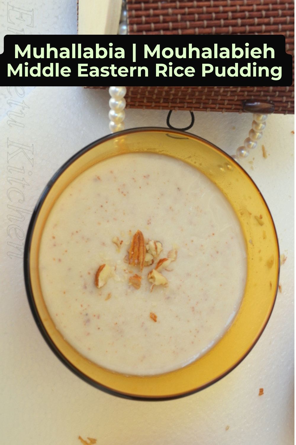 Middle eastern rice pudding
