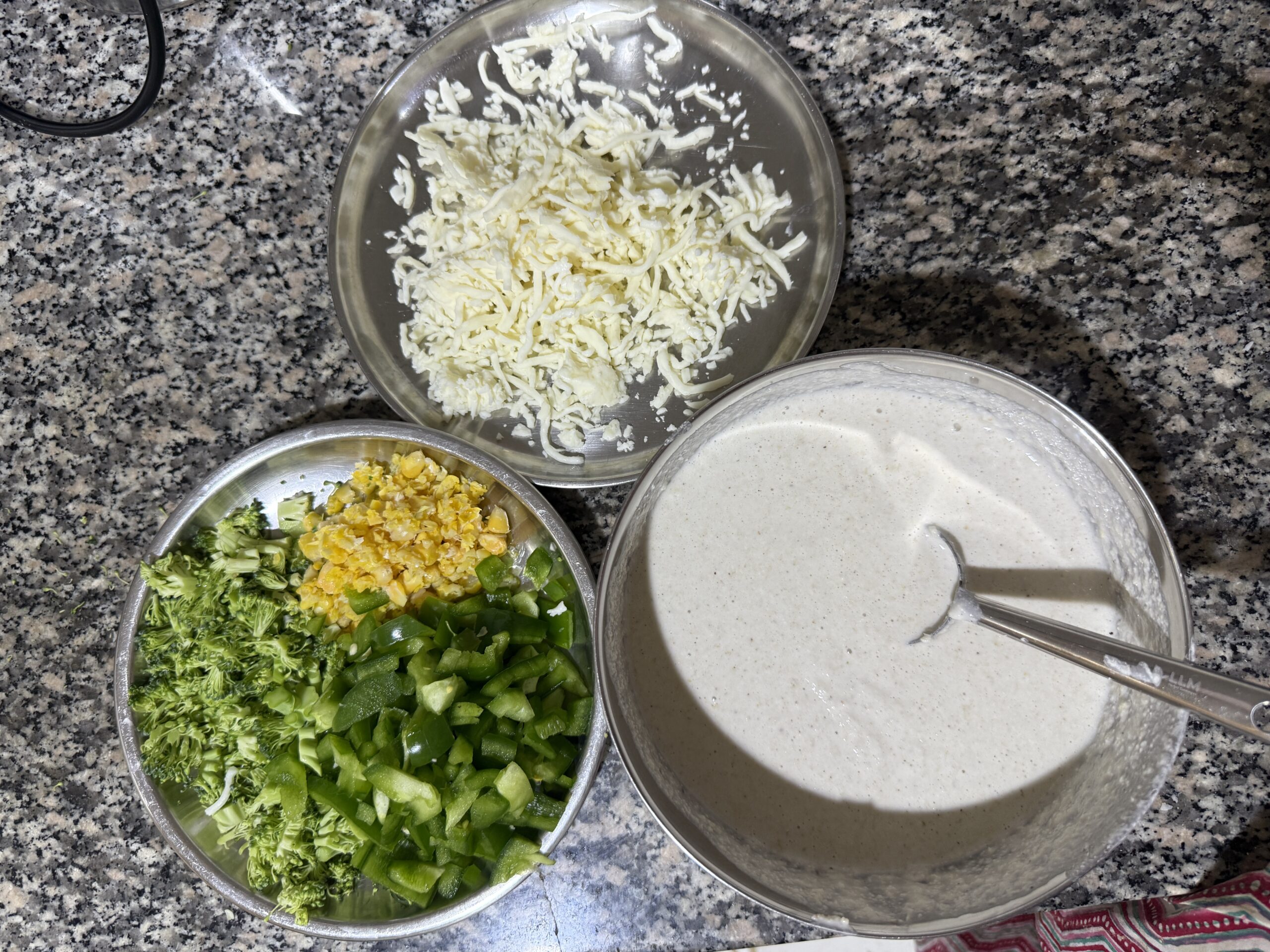 Ingredients for Chilli cheese paniyaram