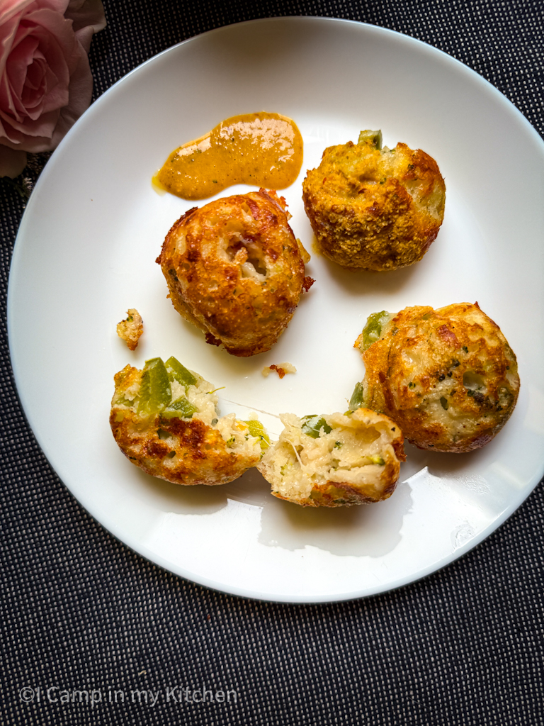 Cheesy kuzhipaniyaram