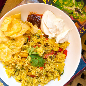 How to make easy capsicum rice for lunch