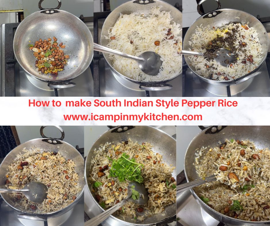 Lets make south indian style milagu rice